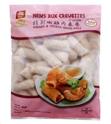 [HALAL]Fooseng Nems aux crevettes et poulet-富盛 特别虾鸡肉春卷 800g