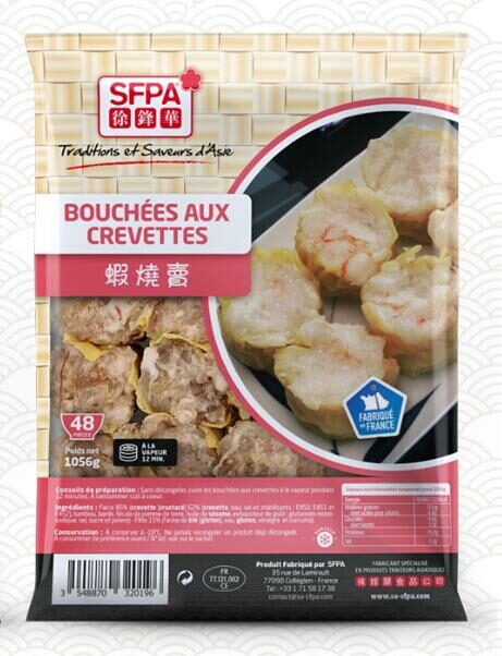 SFPA Bouchées aux crevettes-徐锋华虾烧卖-440g