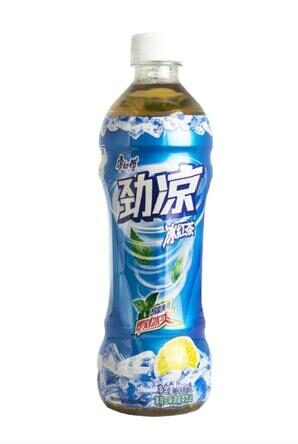 BOISSON AU THE NOIR AU GOUT DE CITRON ET DE MENTHE 500ML-康师傅劲凉冰红茶500ml