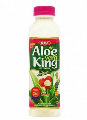 BOISSON ALOE VERA AVEC LITCHI 500ML-天然荔枝味芦荟饮品 500ml