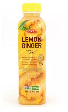 CITRON GINGEMBRE AVEC BOISSON A L‘ALOE 500ML-柠檬姜 含芦荟饮料 500ml