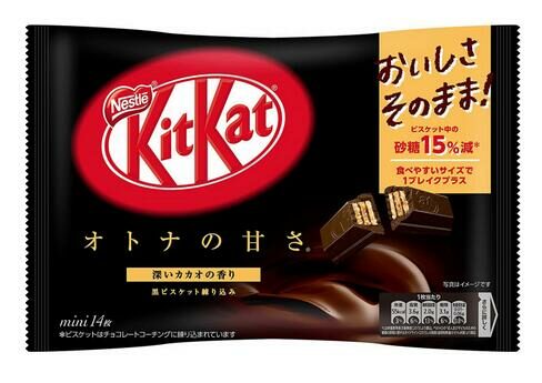 Kitkat mini noir 11P-Kitkat 迷你威化饼干 巧克力 11枚