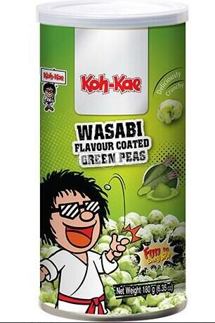 CACAHUETES ENROBEES AROME NORI WASABI 105G-芥末味花生 105g