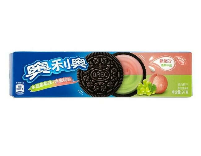 OREO SAVEUR RAISIN ET PECHE 97G-奥利奥 葡萄加水蜜桃味 97g