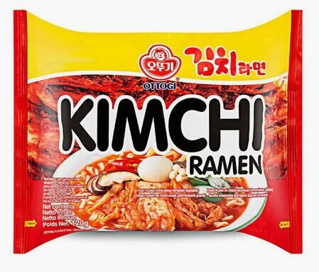 Soupe épicée de nouilles Kimchi 120G Ottogi -韩国Ottogi不倒翁海鲜方便面 120g