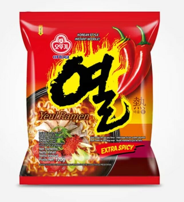 OTTOGI Nouilles inst au goût très relevé 120g-OTTOGI 韩国特辣方便面