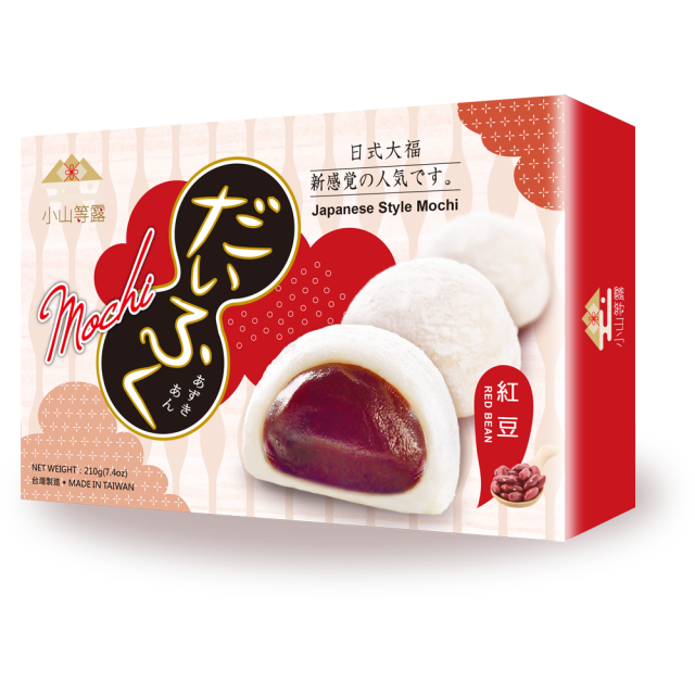 [HALAL,VEGAN]Daifu mochi haricot rouge 210G-小山等露 红豆味大福麻薯 210g