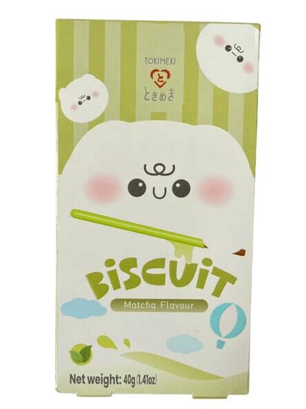 Tokimeki Biscuit Stick goût Matcha 40G-ときめき抹茶饼干棒 40g