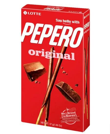 Lott Pepero Choco Original 47G-乐天原味巧克力棒 47g